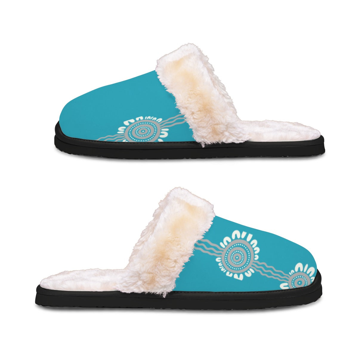 Aqua Dreaming: Indigenous Aboriginal Design Slippers