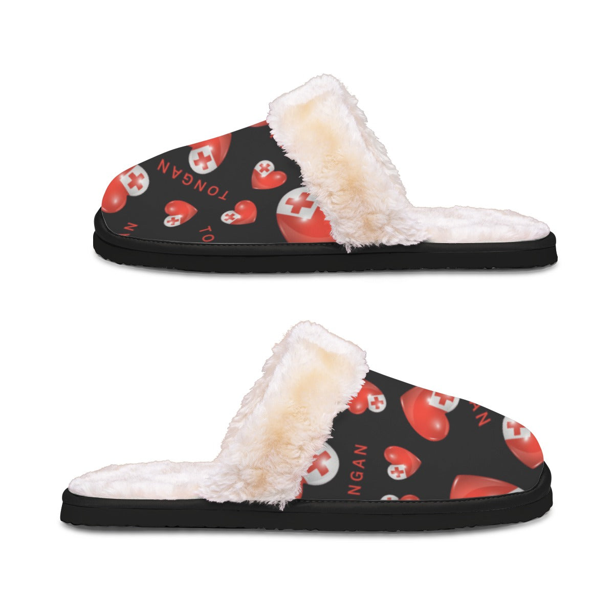 Tongan Heart Flag Slippers