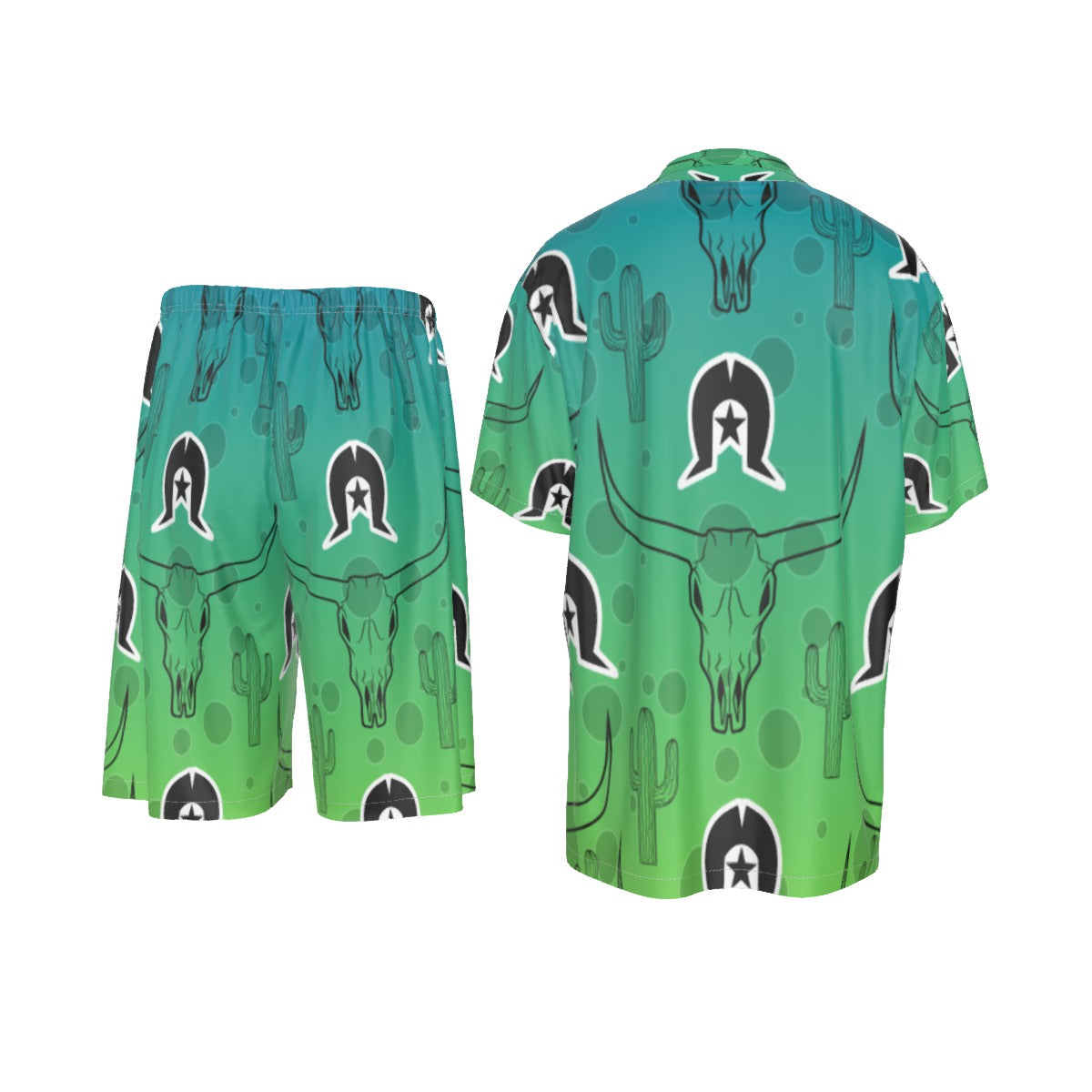 Island Outback Nights – Men's Silk PJ Set (TSI Edition)