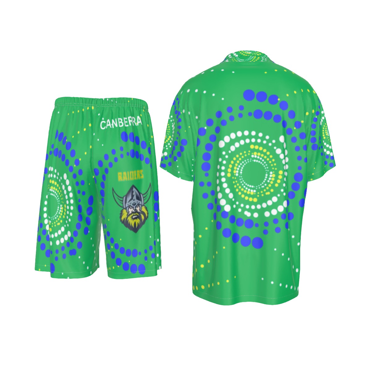 Canberra Raiders Indigenous Design Men's Silk Pajamas