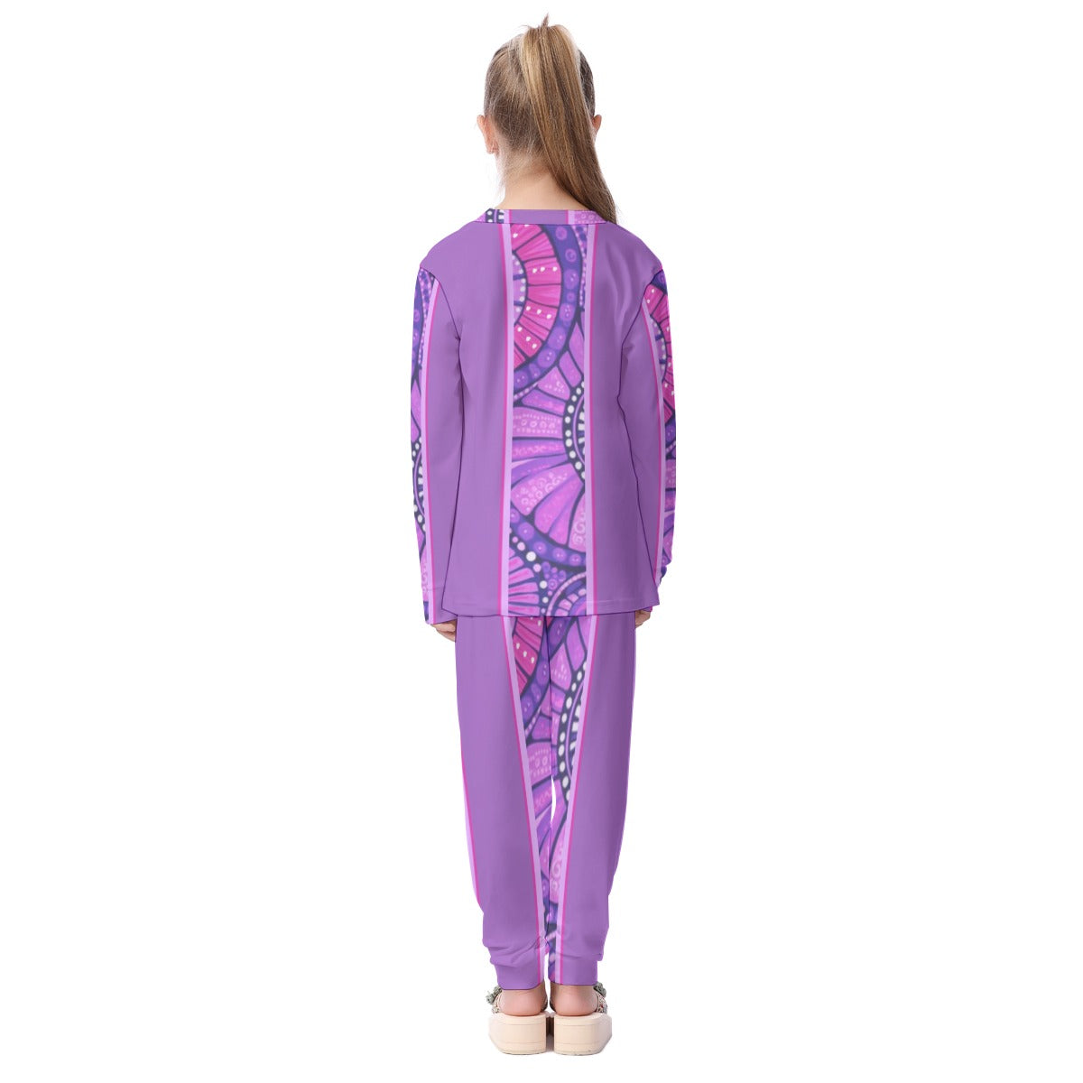 Purple Design Kids 2-Piece Long Pajama Set