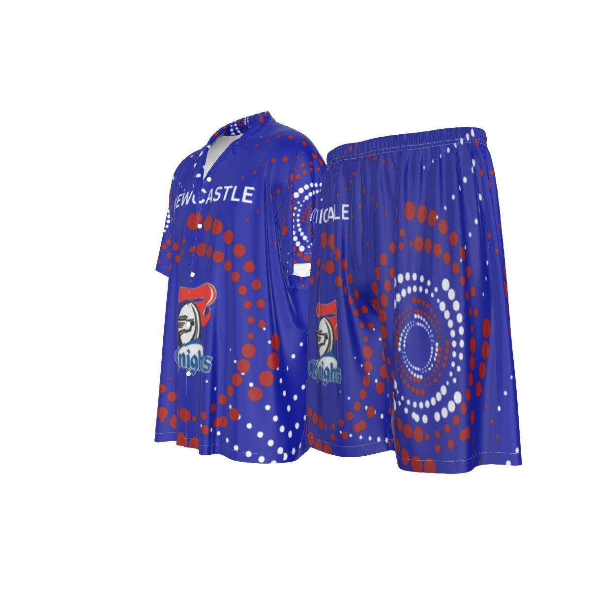 Newcastle Knights Indigenous Design Men's Silk Pajamas