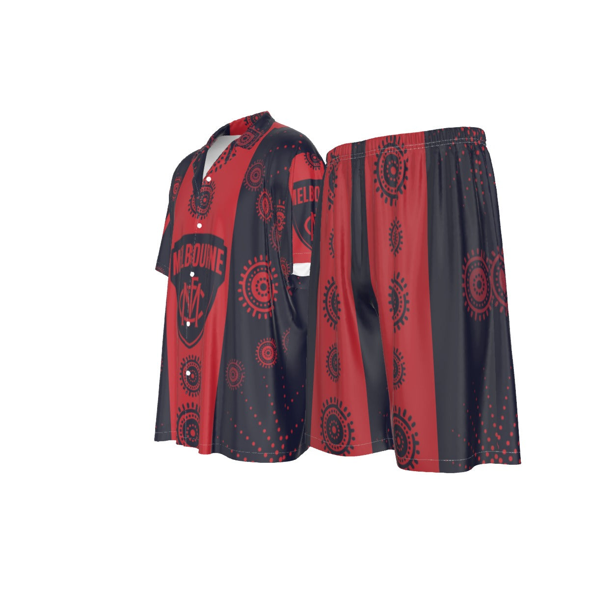 Men’s Melbourne Demons Indigenous Silk Pajama Set