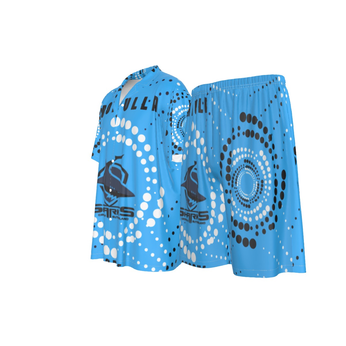 Cronulla Sharks Indigenous Design Men's Silk Pajamas