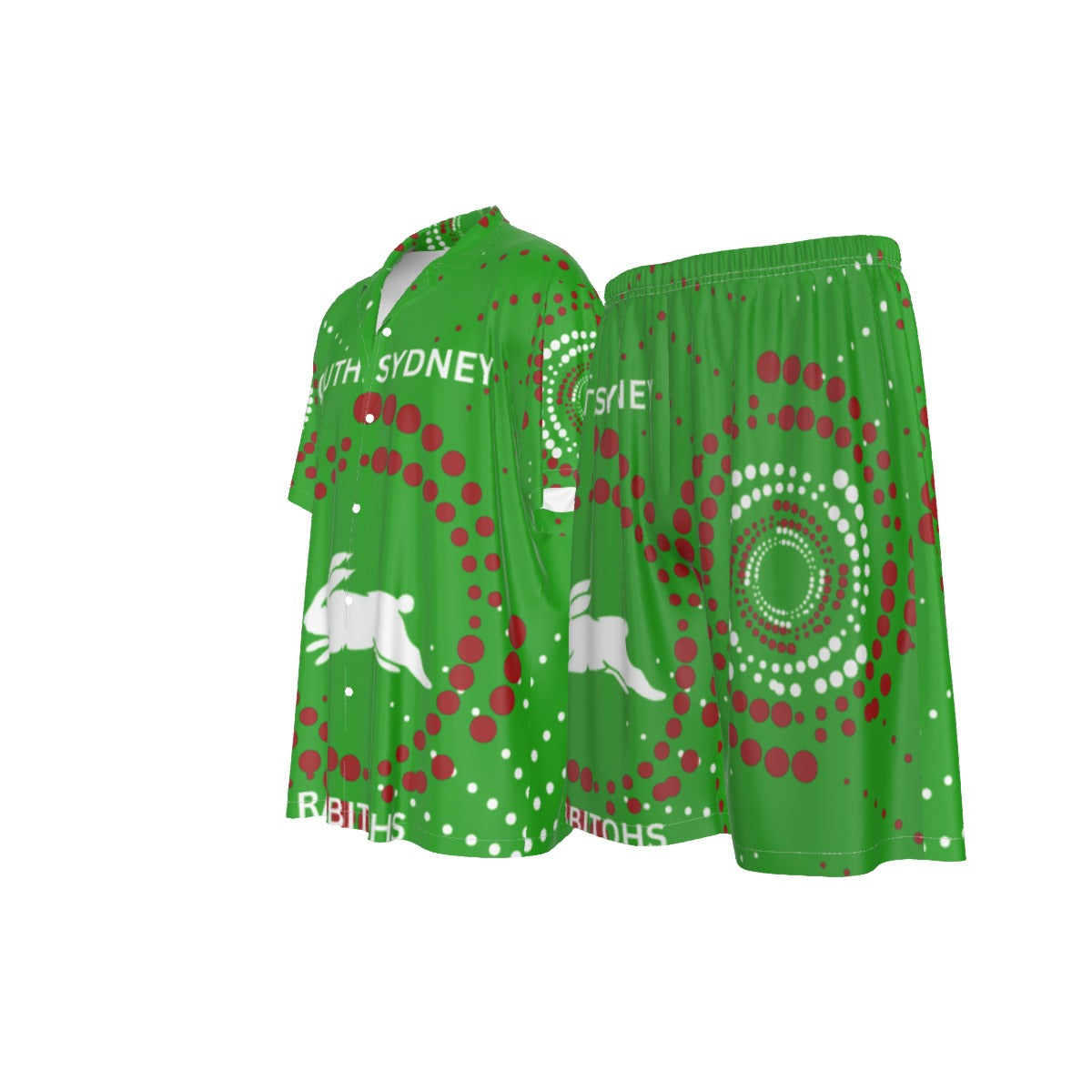 South Sydney Rabbitohs Indigenous Design Men's Silk Pajamas