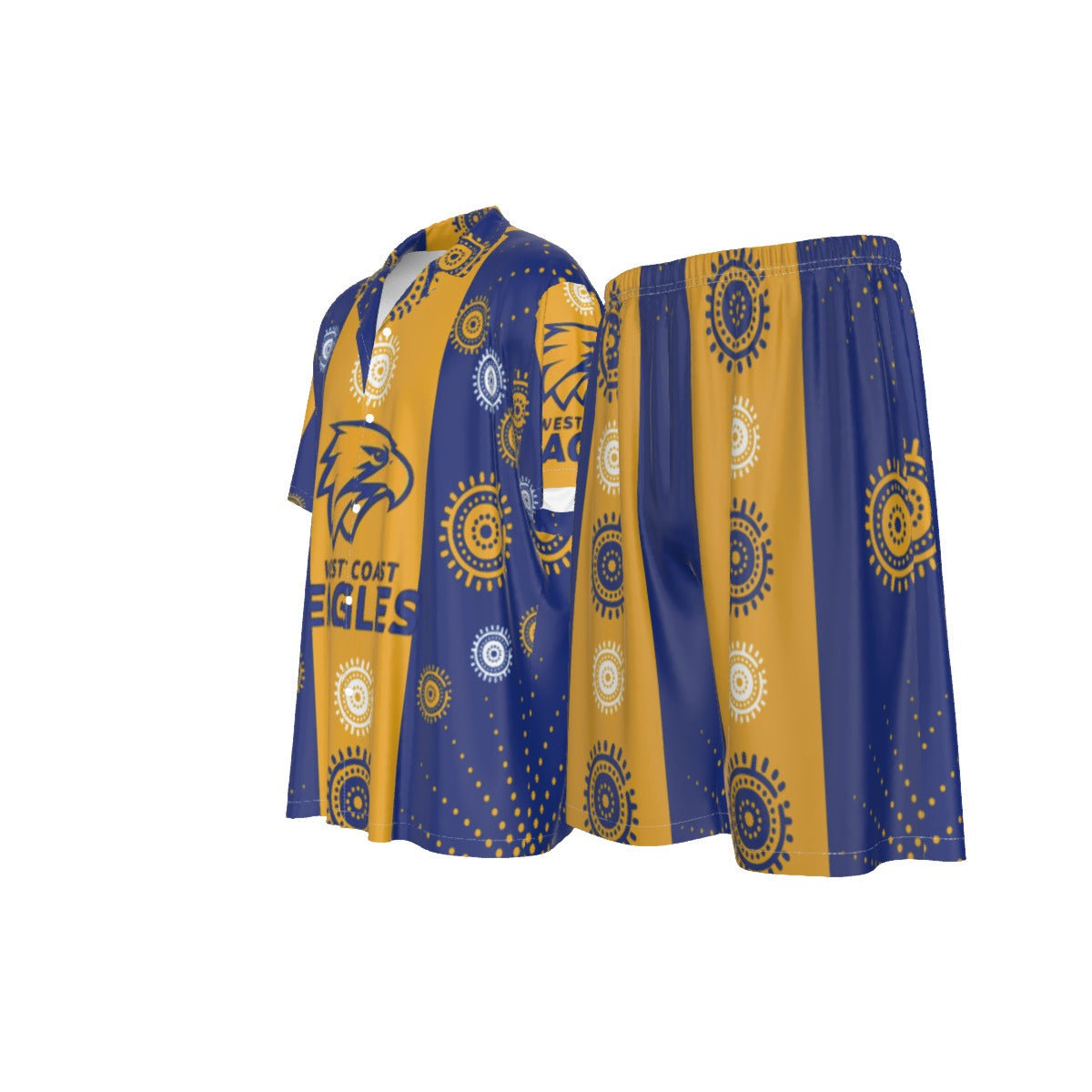 Men’s West Coast Eagles Indigenous Silk Pajama Set