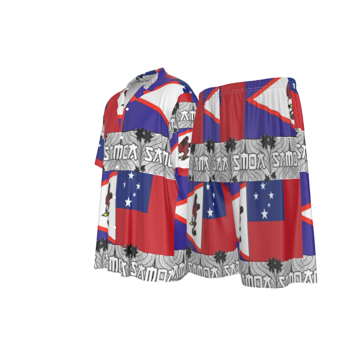 Tama Le Moana – Men’s Samoan Silk Two-Piece Set