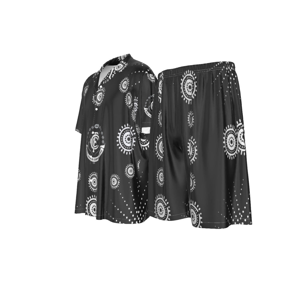 Men’s Carlton Blues Indigenous Silk Pajama Set