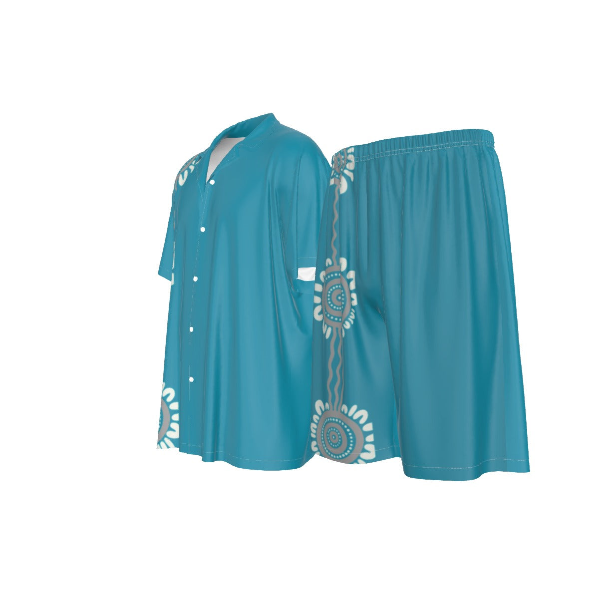 Silk Men's Pajama Set – Aqua Indigenous Design