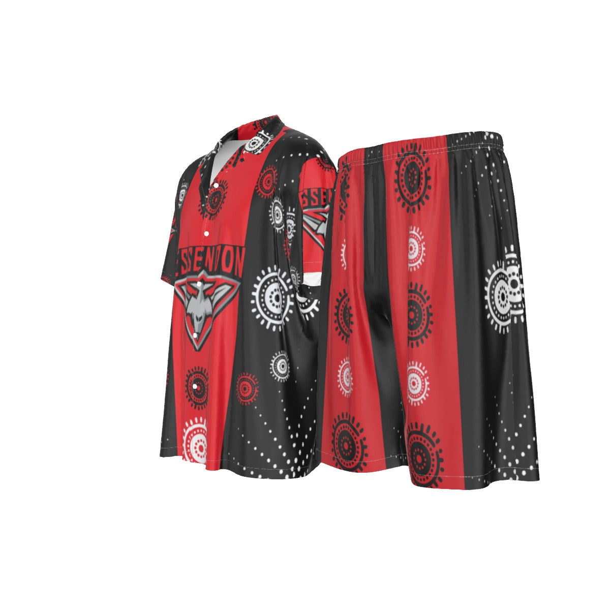 Silk 2-Piece PJ Set – Essendon Indigenous Men