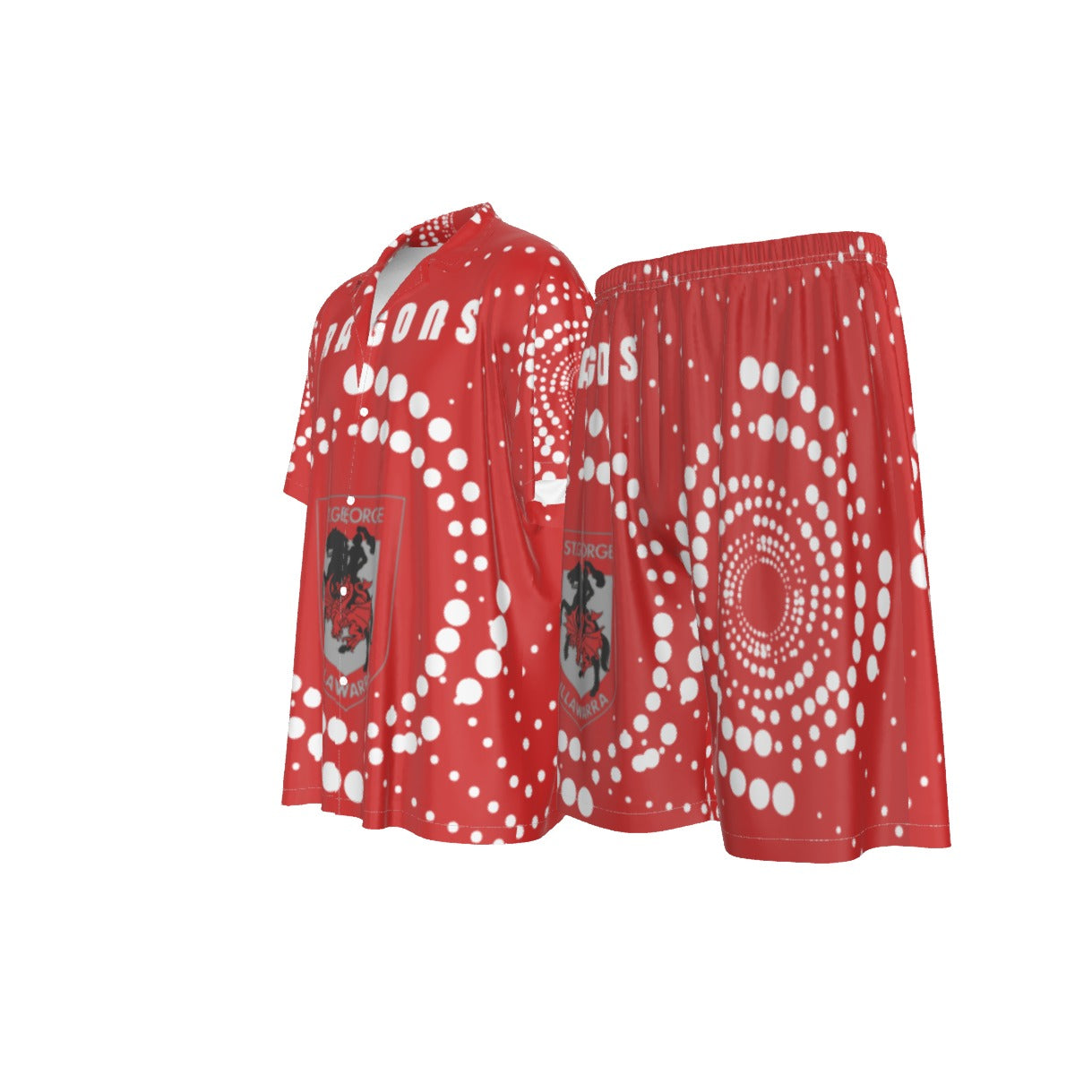 St. George Illawarra Dragons Indigenous Design Men's Silk Pajamas