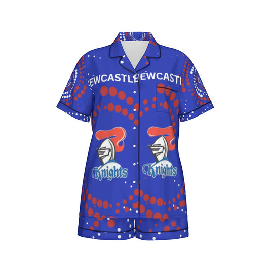 Newcastle Knights Indigenous Design Women's Silk Pajamas