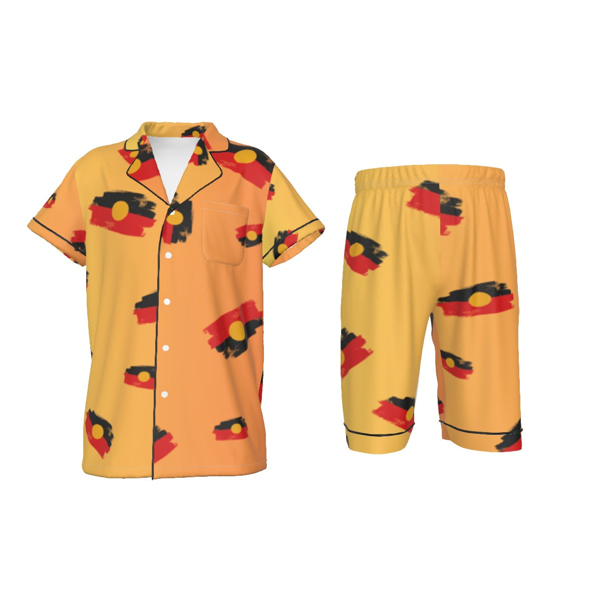 Aboriginal Design Kids 2-Piece Short Pajama Set