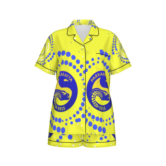 Parramatta Eels Indigenous Design Women's Silk Pajamas