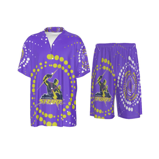 Melbourne Storm Indigenous Design Men's Silk Pajamas