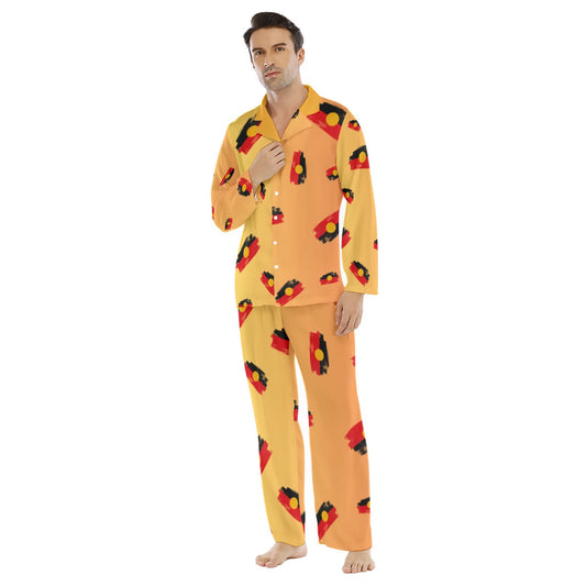 Men’s Long Pajama Set - Aboriginal Design