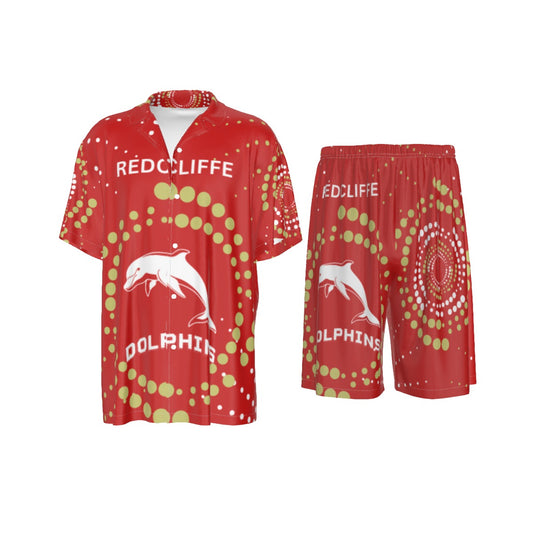 Redcliffe Dolphins Indigenous Design Men's Silk Pajamas