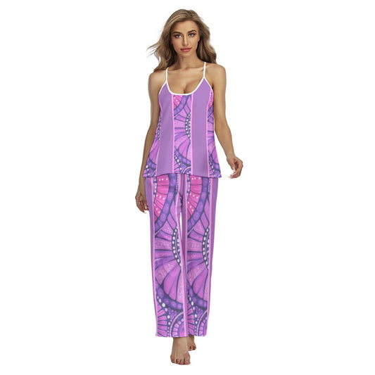 Purple Design 2-Piece Long Pants Pajamas