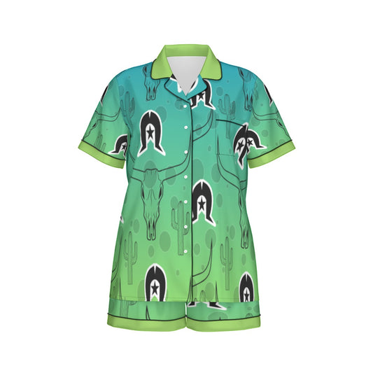 Island Outback Dreams – Women's Silk PJ Set (TSI Edition)