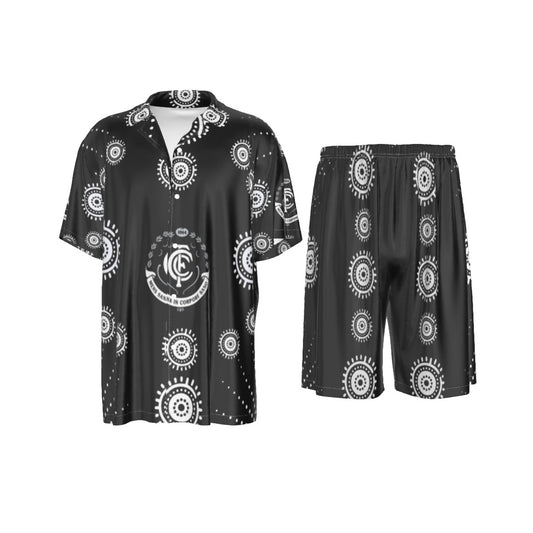 Men’s Carlton Blues Indigenous Silk Pajama Set
