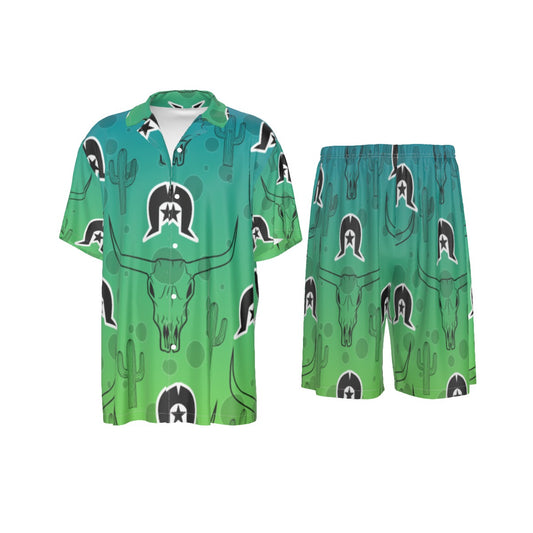 Island Outback Nights – Men's Silk PJ Set (TSI Edition)