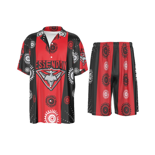 Silk 2-Piece PJ Set – Essendon Indigenous Men