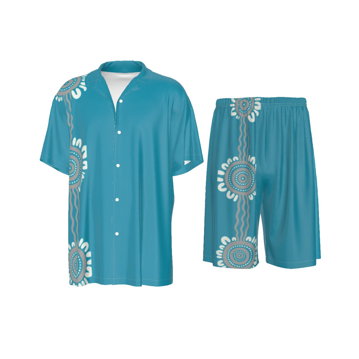 Silk Men's Pajama Set – Aqua Indigenous Design