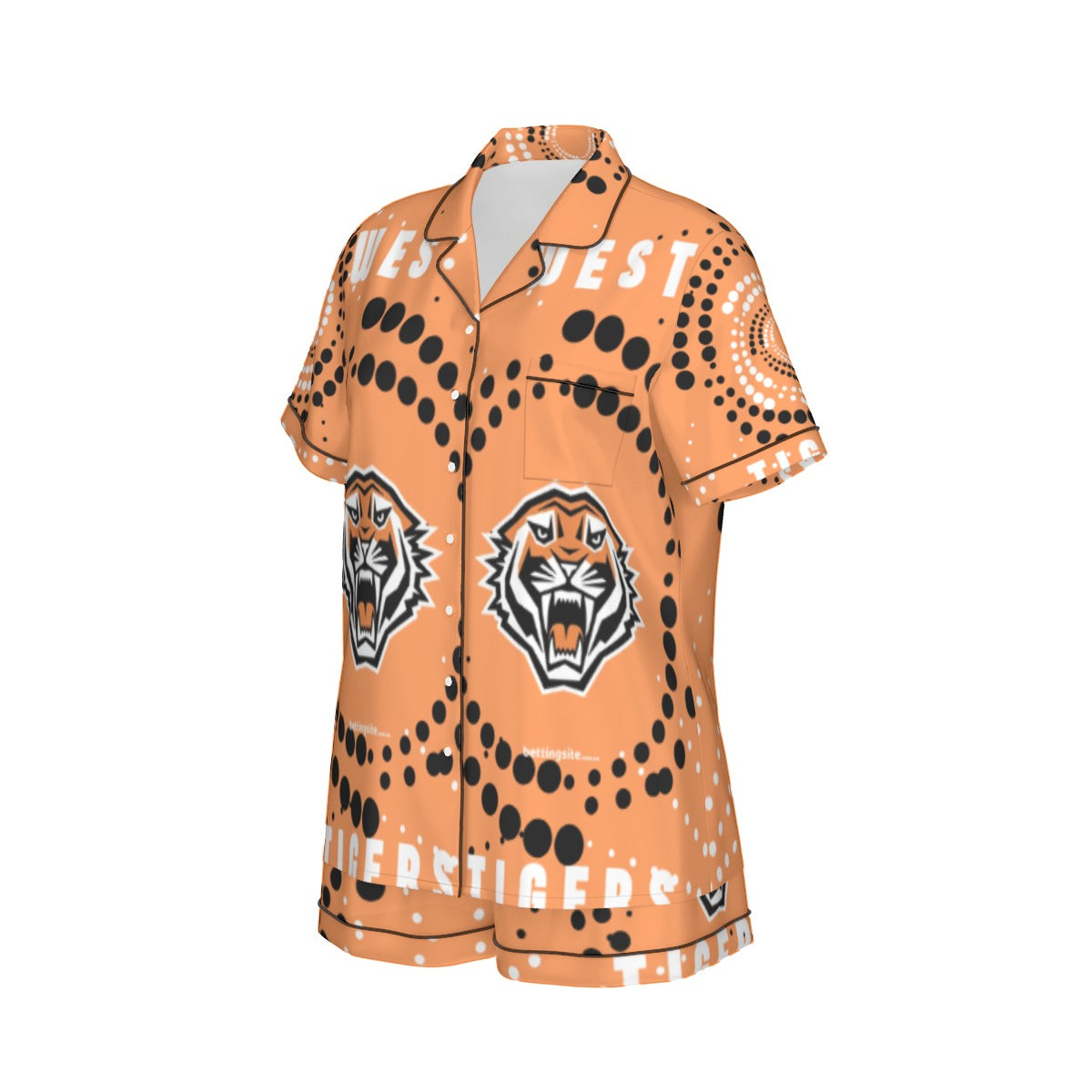 Wests Tigers Indigenous Design Women's Silk Pajamas