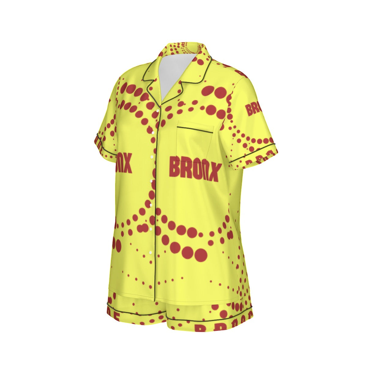 Indigenous Brisbane Broncos Women's 2-Piece Silk Pajama Set