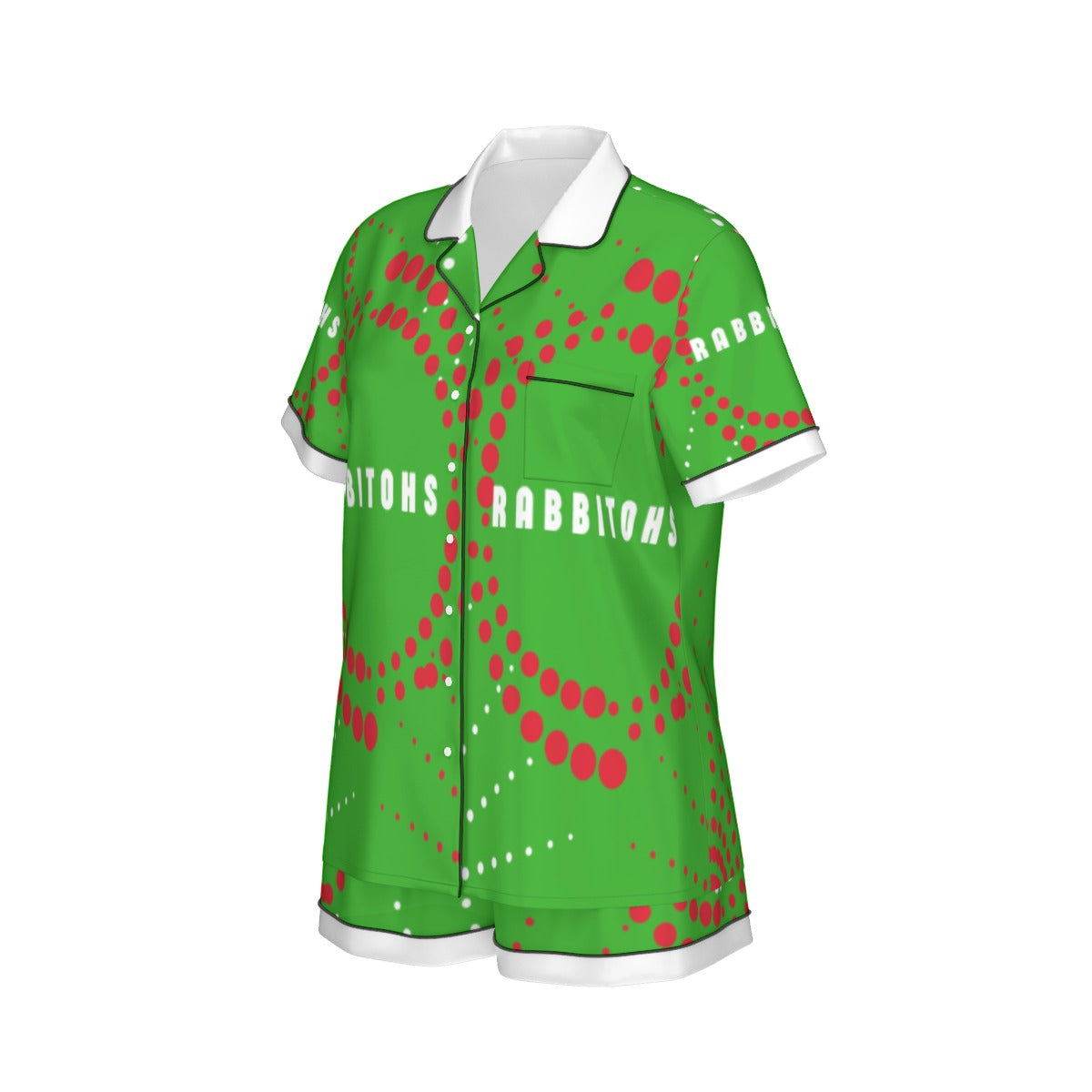 Indigenous South Sydney Rabbitohs Women's 2-Piece Silk Pajama Set