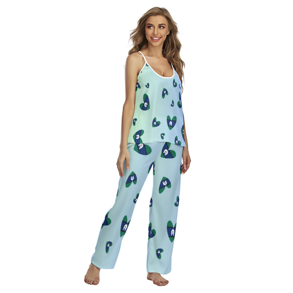 Tsi Design 2-Piece Long Pants Pajamas