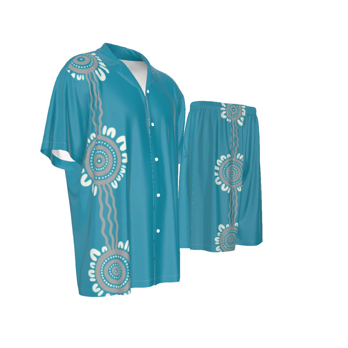 Silk Men's Pajama Set – Aqua Indigenous Design