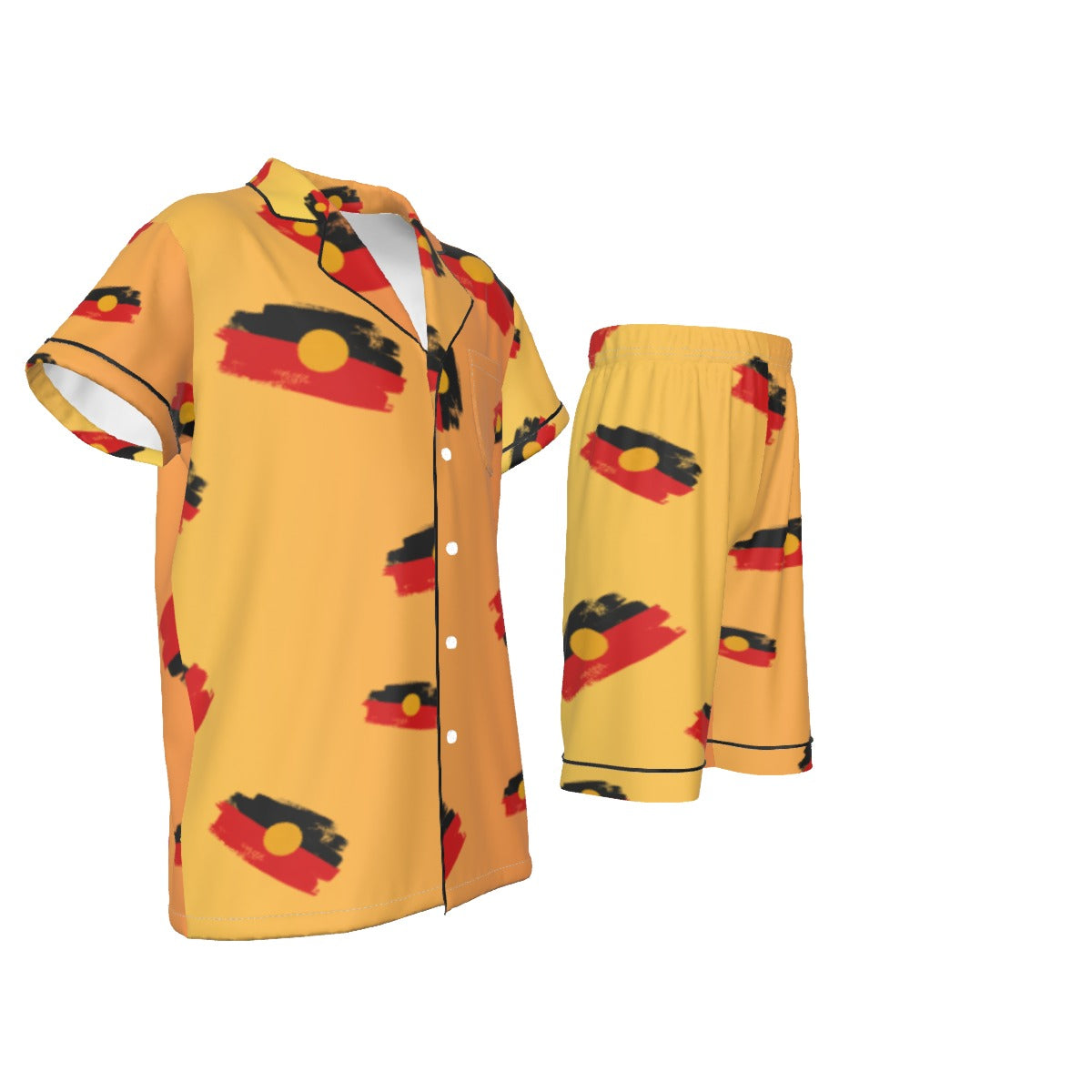 Aboriginal Design Kids 2-Piece Short Pajama Set