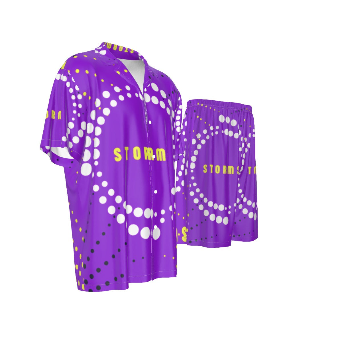 Men's Melbourne Storm Indigenous Silk Pajamas – Two-Piece Luxury Sleepwear