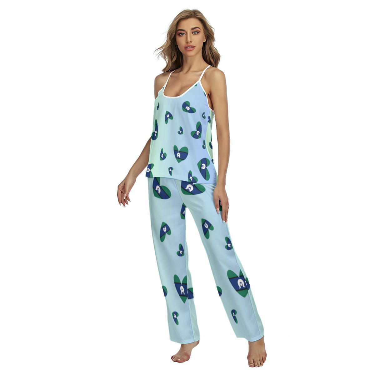 Tsi Design 2-Piece Long Pants Pajamas