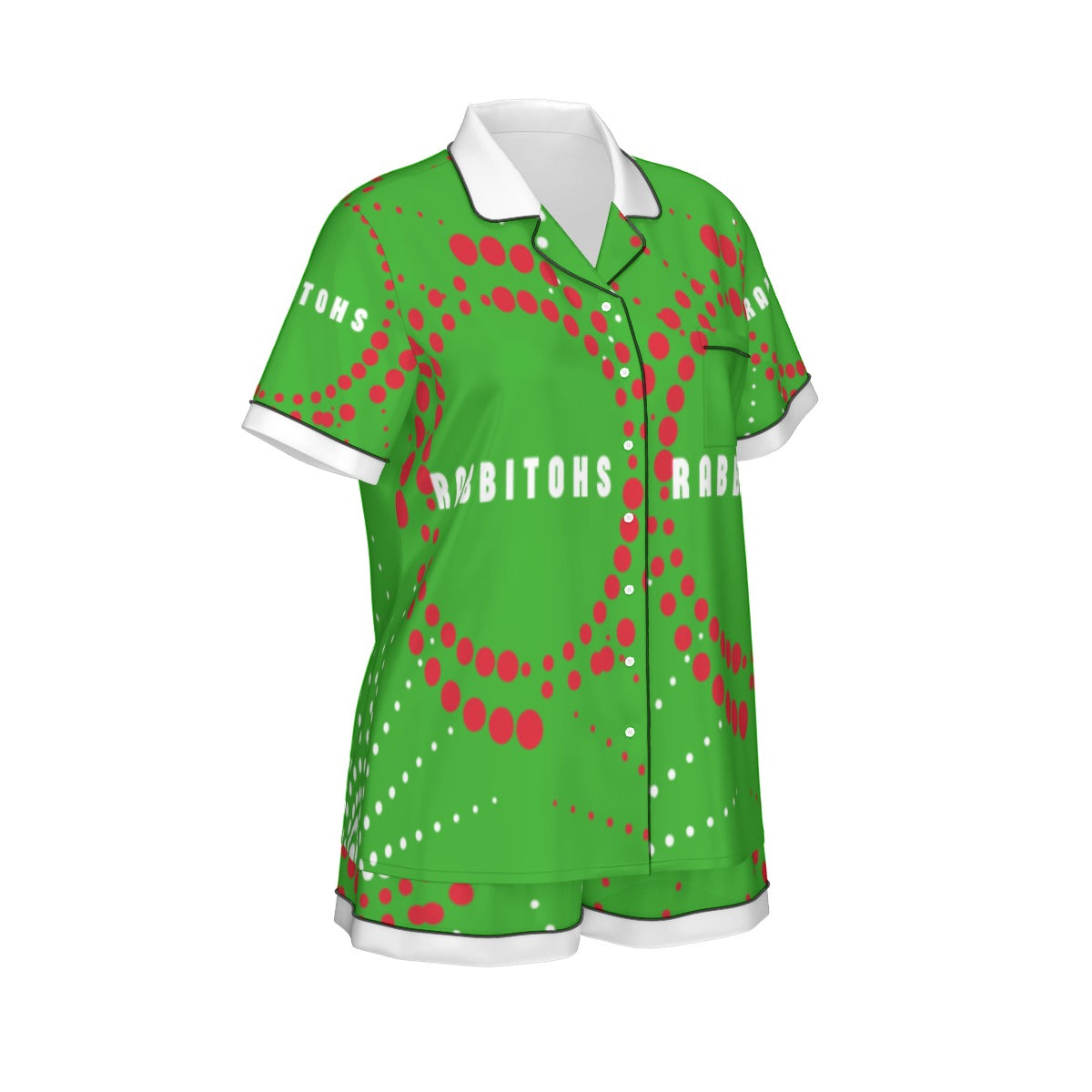 Indigenous South Sydney Rabbitohs Women's 2-Piece Silk Pajama Set