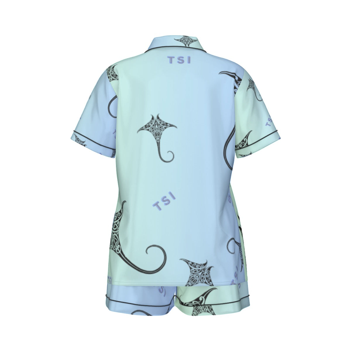 TSI Design Silk PJ Set – Short Sleeve & Shorts