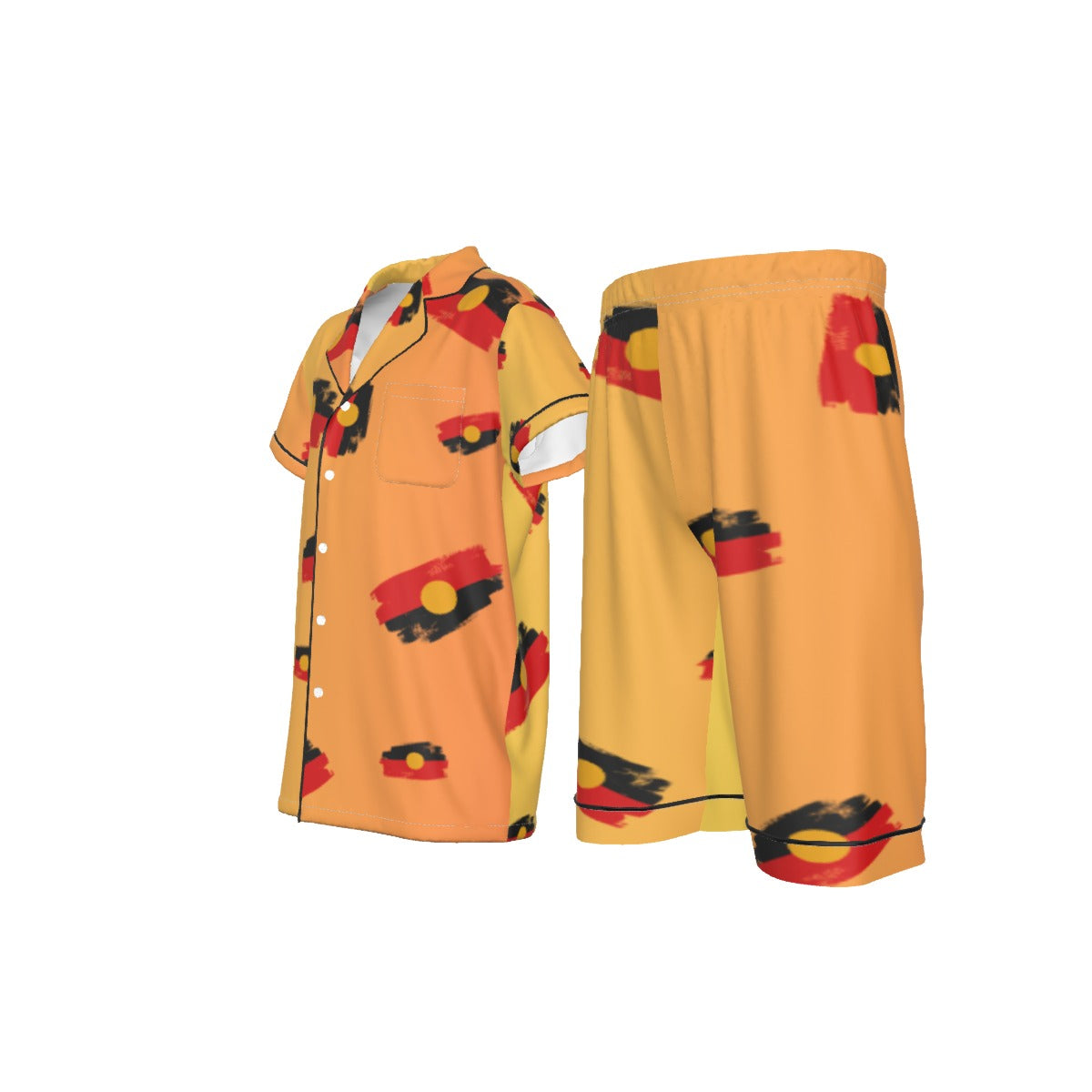 Aboriginal Design Kids 2-Piece Short Pajama Set