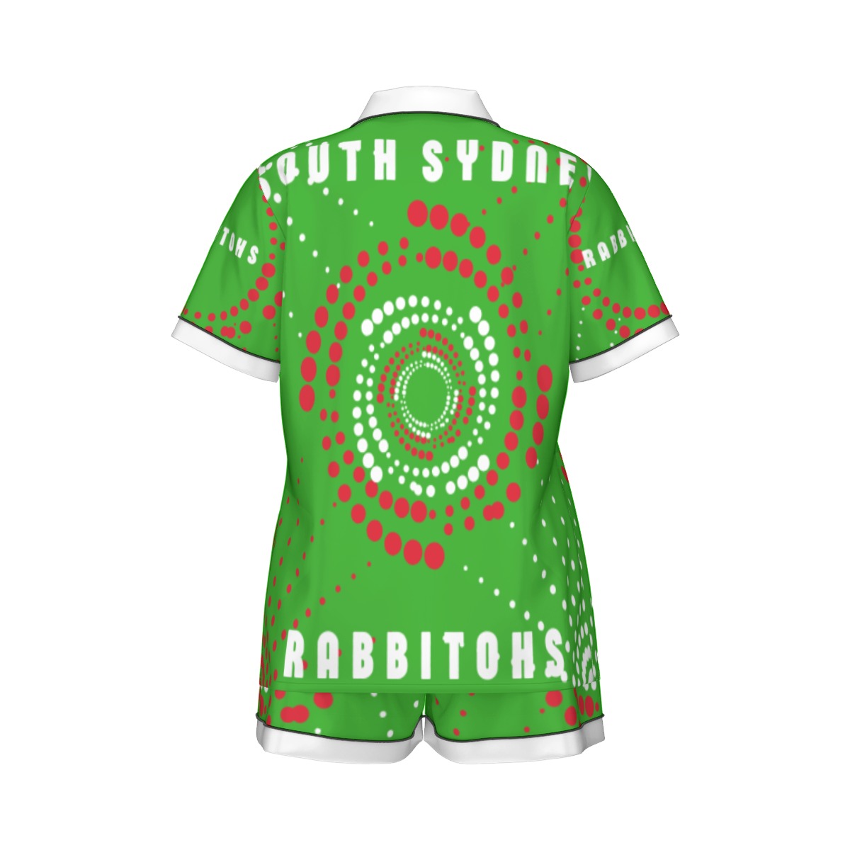 Indigenous South Sydney Rabbitohs Women's 2-Piece Silk Pajama Set