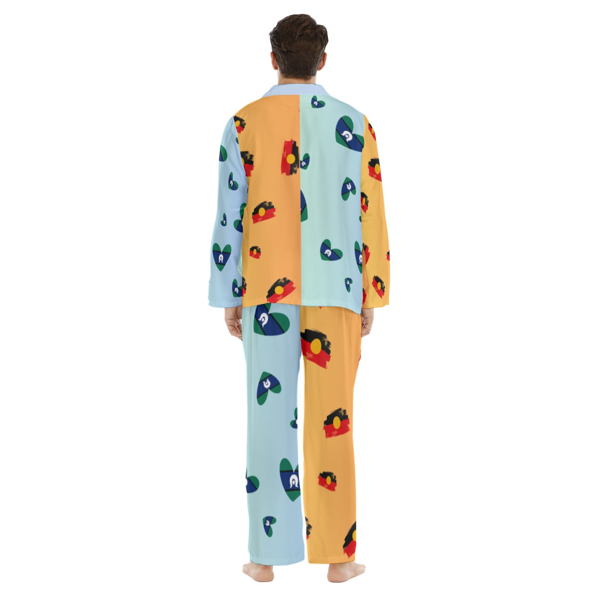 Men’s 2-Piece Long Pants Pajama Set - Tsi & Aboriginal Design