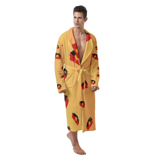 Aboriginal Design Men's Robe