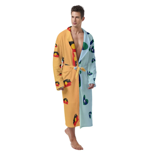 Tsi & Aboriginal Design Men's Robe