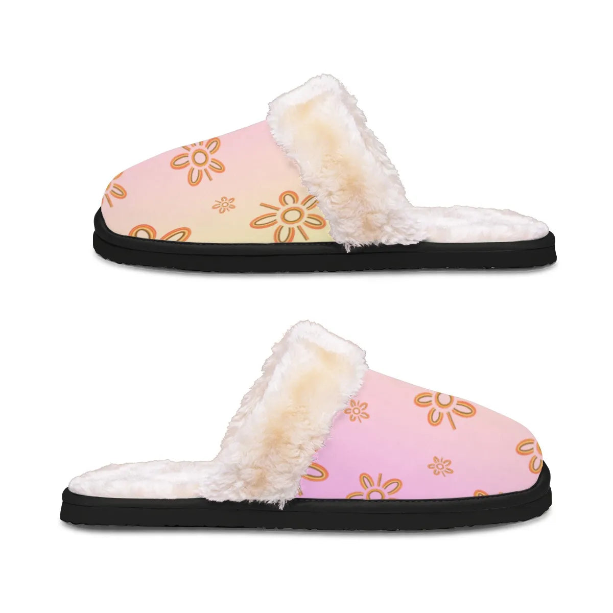 Pink Indigenous Design Slippers